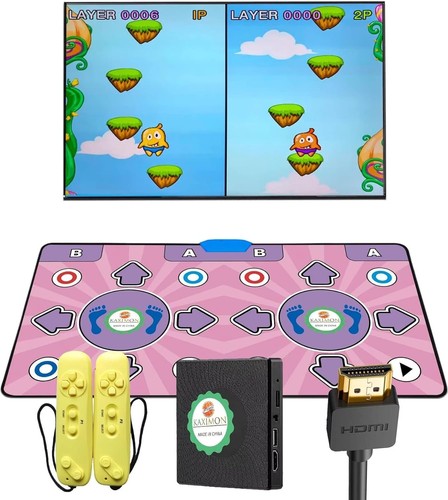 Double dancing mat with tv - mat,